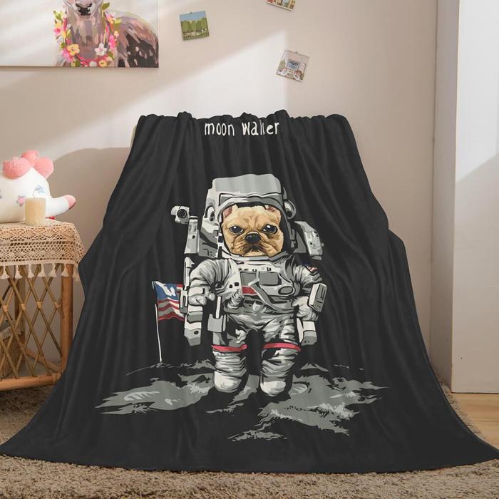 Astronaut Blanket Soft Flannel Blanket Comforter Bedding Sets