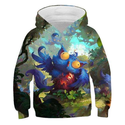 Baby Girls Cartoon Funny Birds 3D Print Hoodies Kids Anime Clothes Children'S Clothing Boys Sweatshirts Autumn Pullovers Outfits