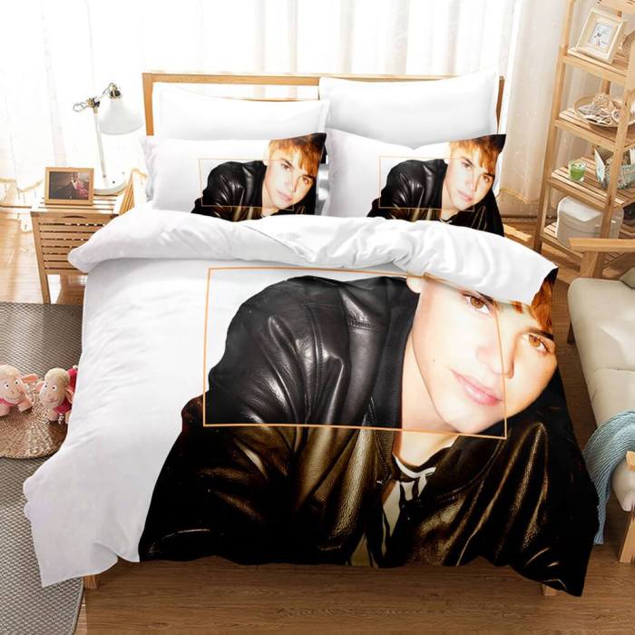 Justin Bieber Cosplay Bedding Set Duvet Cover Comforter Bed Sheets