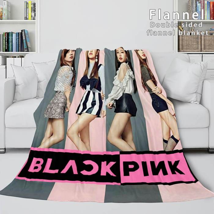 Blackpink Soft Flannel Blanket Fleece Throw Blanket Bedding Sets