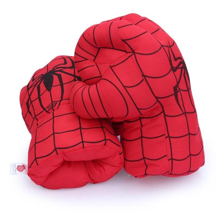 2Pc Kid Movie Fantasy Incredibl Superhero Figure Spider Ma/Hulks Toys Boxing Gloves Boy Halloween Gift Hulk Gloves