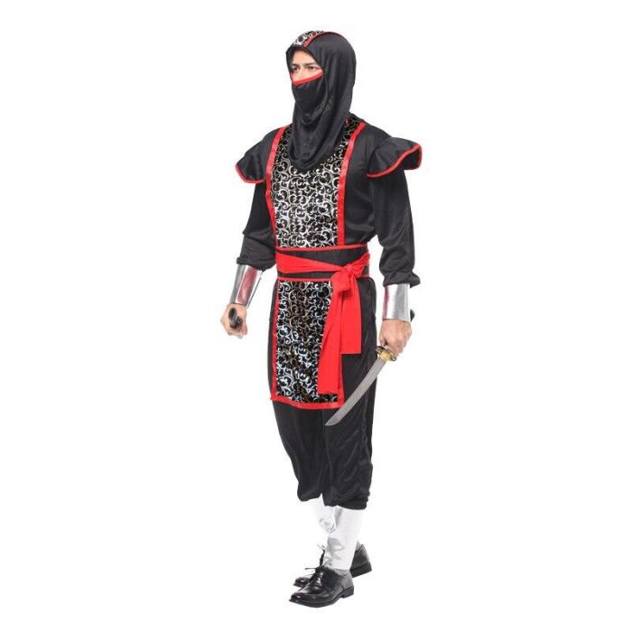 Halloween  Costumes Carnival For Adult Men Women Ninja Cosplay Party Performance Primitive Clothing Dress
