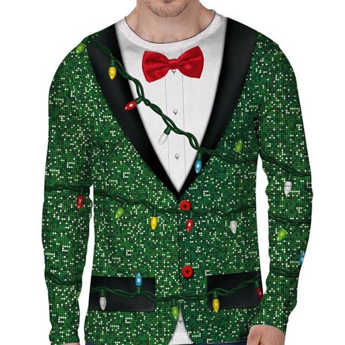 Funny Ugly Christmas Sweater Unisex Men Women Vacation Pullover Sweaters Jumpers Tops Novelty Autumn Winter Clothing