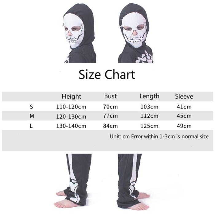Halloween Children Costumes Cos Masquerade Costumes For Men And Women Skull Skeleton Ghost Clothes Horror Clothes Costumes