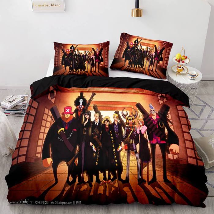 One Piece Cosplay Bedding Sets Duvet Covers Quilt Comforter Bed Sheets