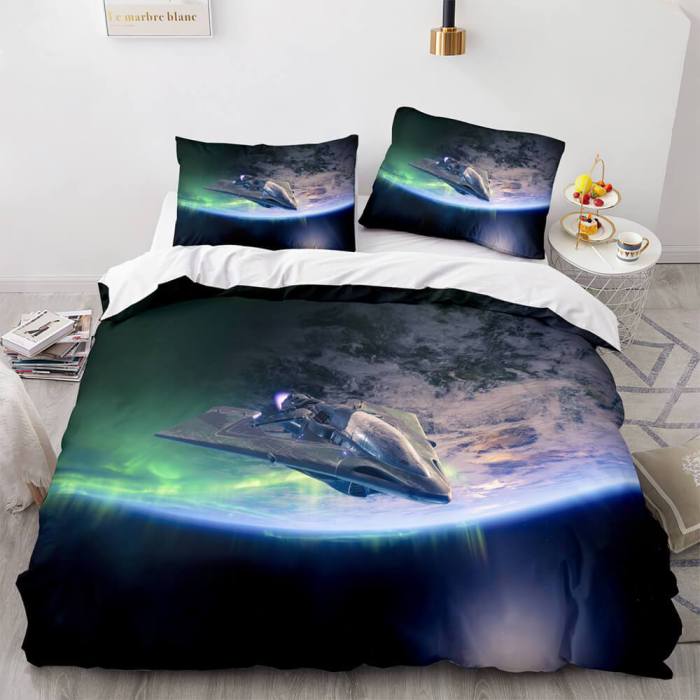 Destiny Cosplay 3 Piece Bedding Sets Comforter Duvet Covers Bed Sheets