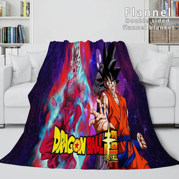 Dragon Ball Cosplay Flannel Blanket Throw Wrap Comforter Bedding Sets