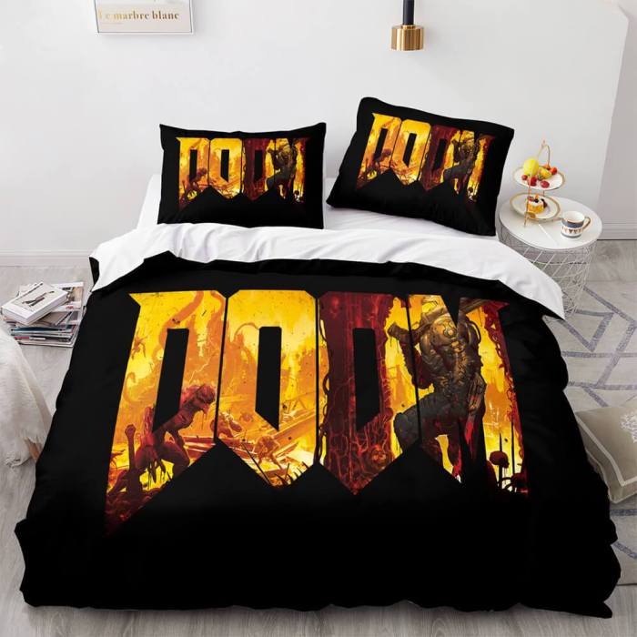 Demon Slayer Cosplay Bedding Set Duvet Cover Comforter Bed Sheets