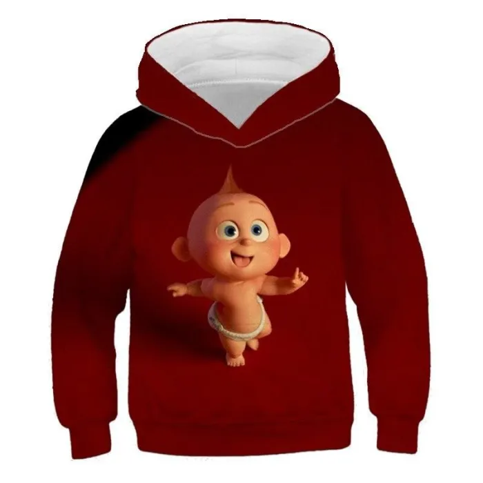 Kids Hoodies Super Family3D Printed Girls Sweatshirt Lovely Boys Tops Long Sleeve Sweater Children Clothes  4T-14T Kids