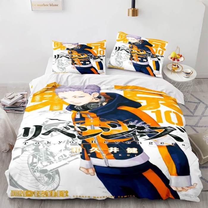 Tokyo Revengers Cosplay Bedding Set Duvet Covers Comforter Bed Sheets