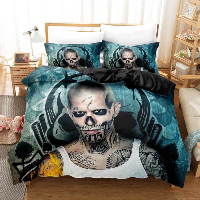 Suicide Squad Harley Quinn Bedding Set Duvet Cover Comforter Bed Sheets
