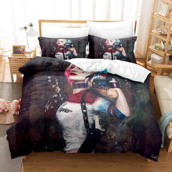 The Suicide Squad Bedding Set Duvet Cover Comforter Bed Sheets