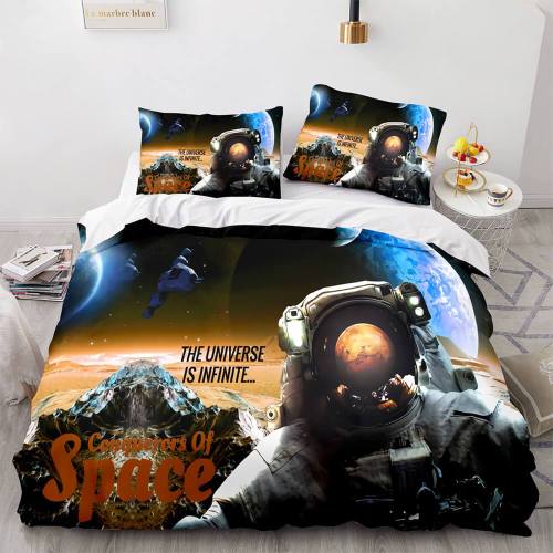 Space Astronaut Cosplay Bedding Sets Duvet Covers Comforter Bed Sheets