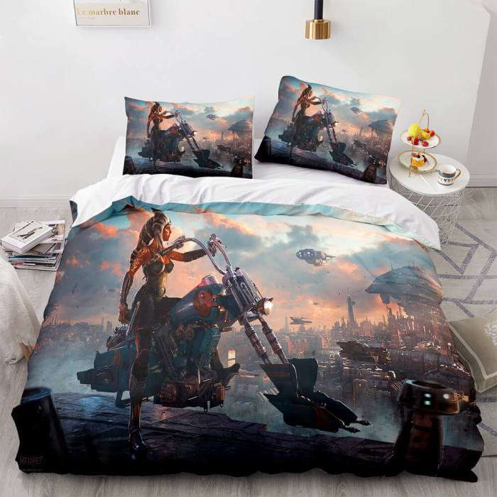 Star Wars Cosplay Bedding Set Duvet Cover Comforter Bed Sheets