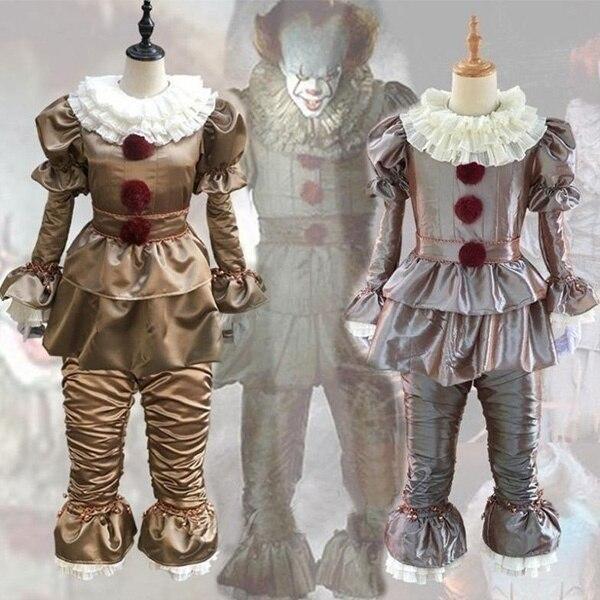 Pennywise Halloween Costume It Clown Adult Cosplay Costume Halloween Party Suit For Man And Female