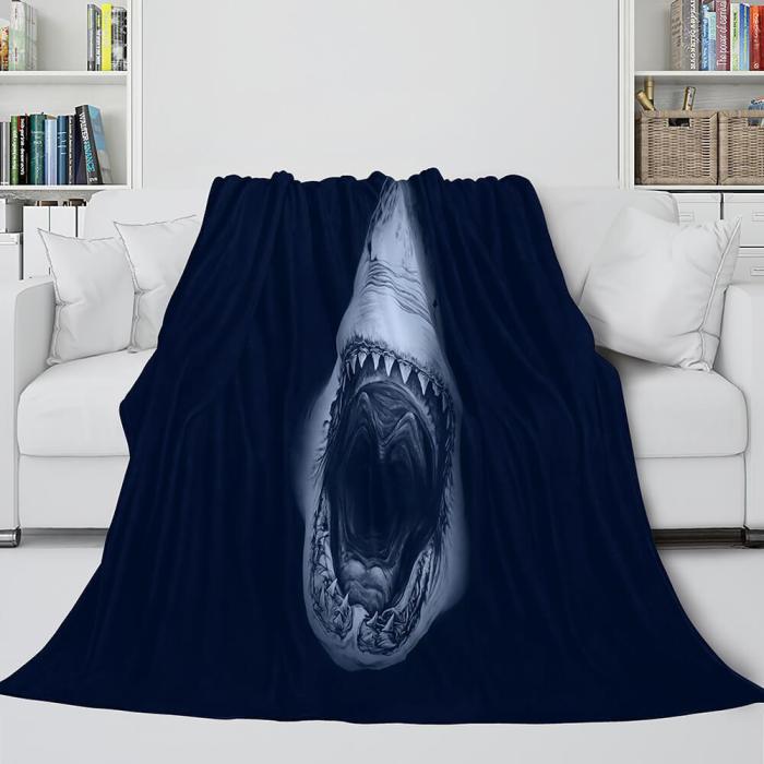 Shark Flannel Blanket Fleece Throw Blanket Wrap Nap Bedding Sets