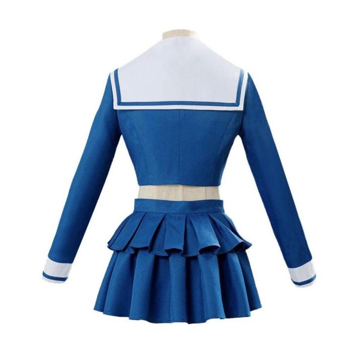 Anime Danganronpa Killing Chabashira Tenko Cosplay Costumes Women Blue School Uniform Outfit Dress Sailor Suit