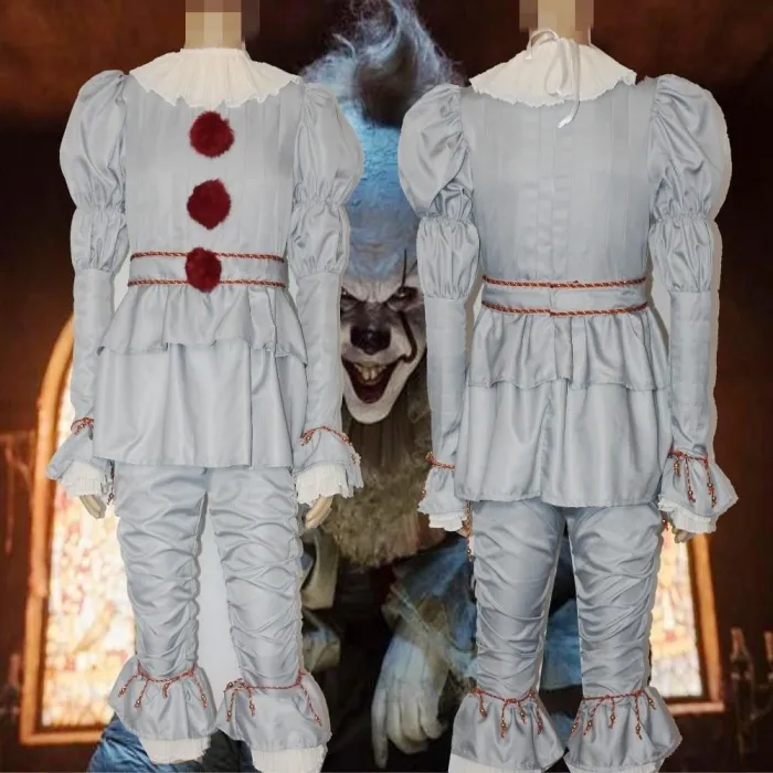 Pennywise Halloween Costume It Clown Adult Cosplay Costume Halloween Party Suit For Man And Female