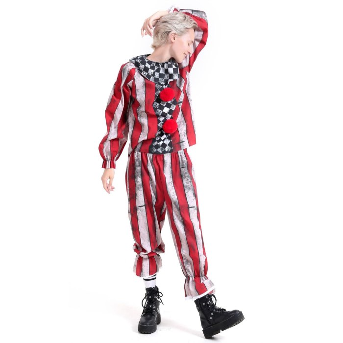 Halloween Costumes Adult Funny Party Clown Costume Naughty Joker Jester Uniform Fancy Dress Cosplay For Men Women