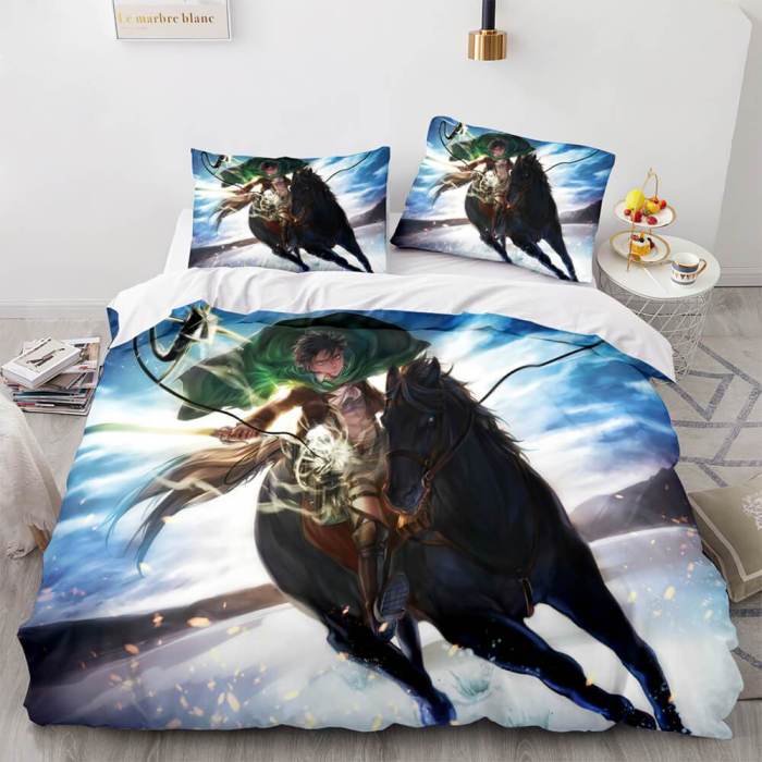 Attack On Titan Cosplay Bedding Sets Comforter Duvet Covers Sheets