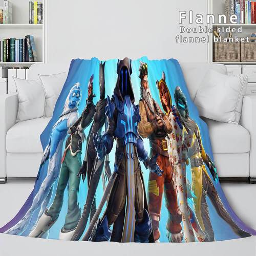 Fortnite Cosplay Flannel Blanket Throw Blanket Comforter Bedding Sets