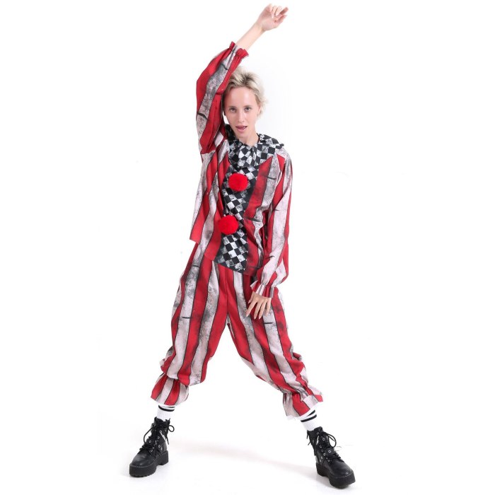 Halloween Costumes Adult Funny Party Clown Costume Naughty Joker Jester Uniform Fancy Dress Cosplay For Men Women