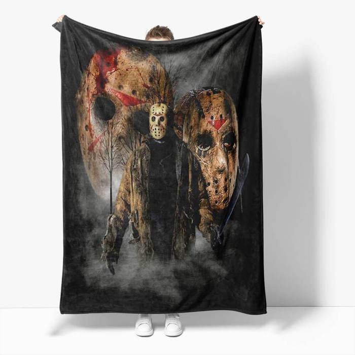 Horror Robe Flannel Blanket Fleece Throw Blanket Wrap Nap Bedding Sets