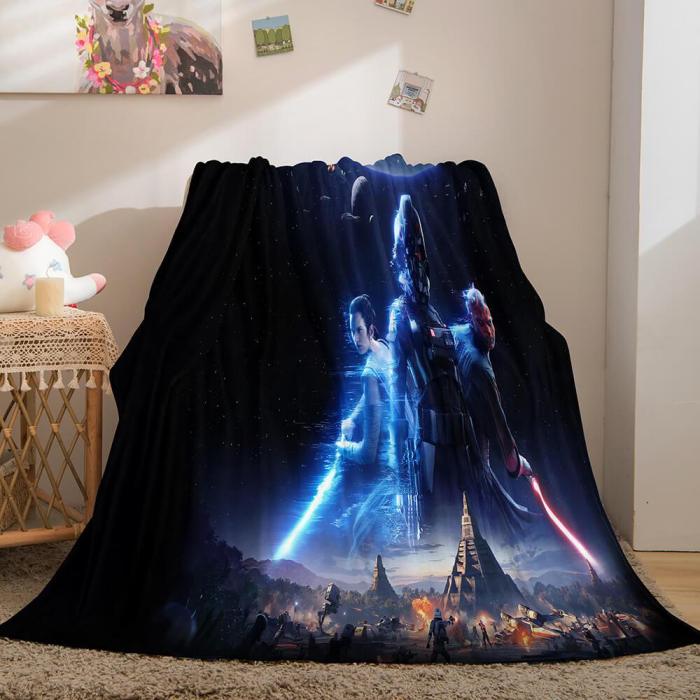 Star Wars Flannel Fleece Throw Cosplay Blanket Halloween Comforter Set