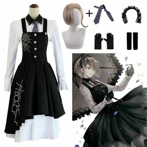 Danganronpa V3 Tojo Kirumi Cosplay Costume Japanese Game Anime Uniform Suit Outfit Clothes And Wigs Halloween Cosplay