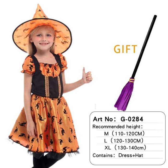 Halloween Anime Costumes Kids Gril Scary Witch Vampire Cosplay Fancy Carnival Suit Christmas Medieval Dress Up