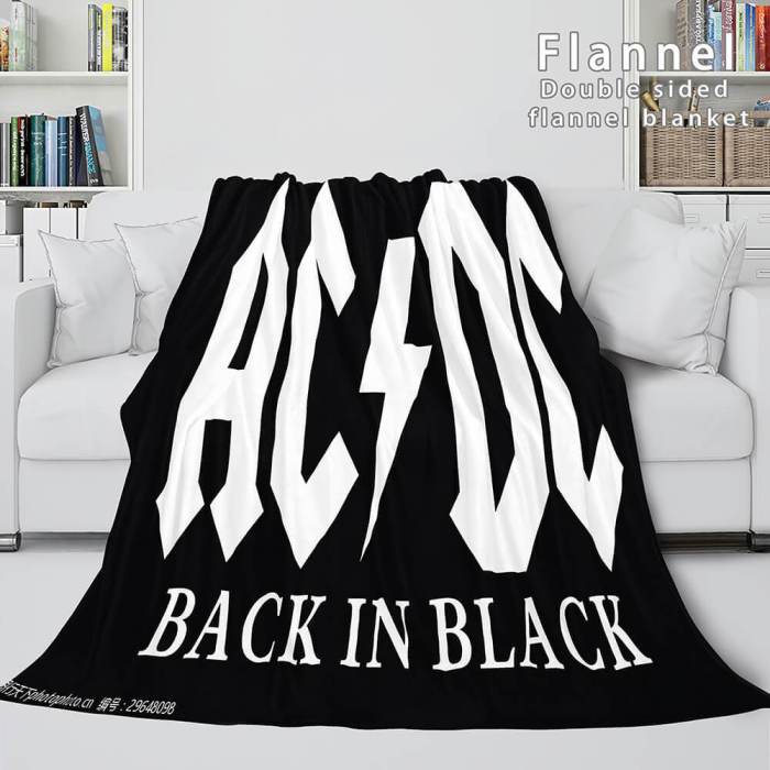 Acdc Orchestra Soft Flannel Blanket Fleece Throw Blanket Bedding Sets