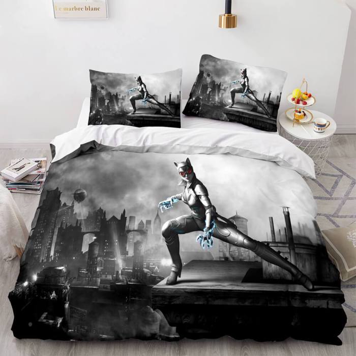Batman Cosplay Full Bedding Set Duvet Cover Comforter Bed Sheets