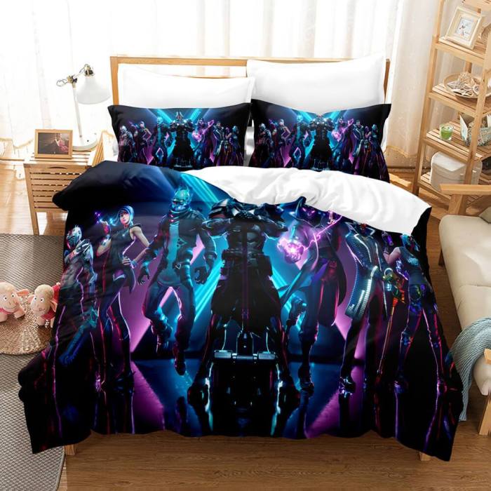 Game Fortnite Cosplay Bedding Set Duvet Covers Comforter Bed Sheets