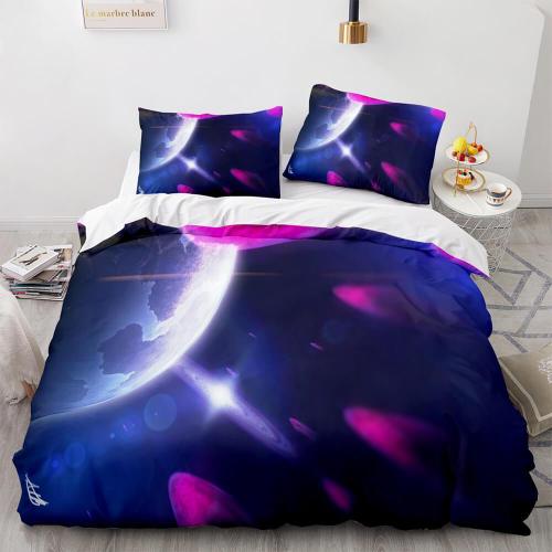 Universe Sky Outer Space 3 Piece Bedding Set Duvet Covers Bed Sheets