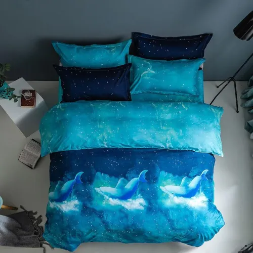 Galaxy Sky Outer Space Comforter Bedding Sets Duvet Covers Bed Sheets