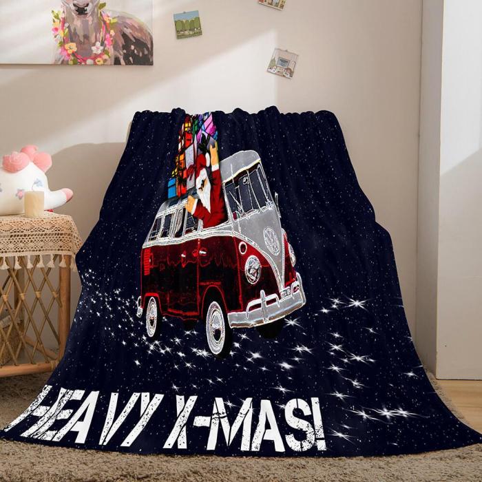 Merry Christmas Flannel Blanket Throw Blanket Comforter Bed Sets