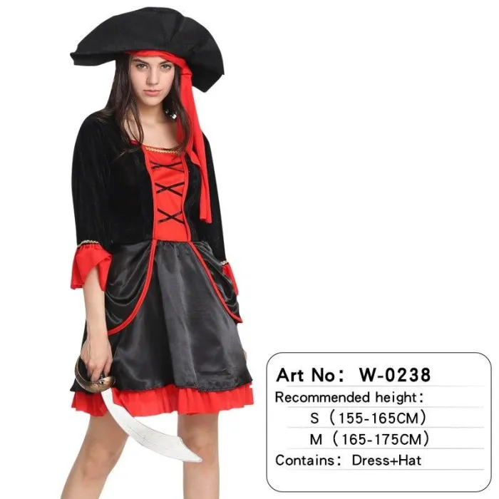 Halloween Sexy Women Pirate Cosplay Costume Fancy Party Dress Carnival Performance Party Christmas Gifts