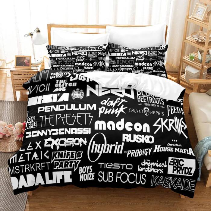 Bts Cosplay 3 Piece Bedding Sets Duvet Covers Bed Sheets