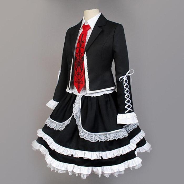 Yasuhiro Taeko Cosplay Costume Danganronpa Celestia Ludenberg Wigs Woman Lolita Uniform Skirt Halloween Party Dress