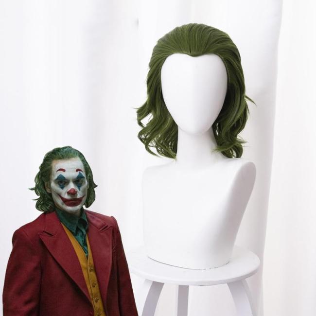 Clown Origin Series With The Same Wig Horror Clown Green Long Hair Halloween Cosplay Costume Stage Costume