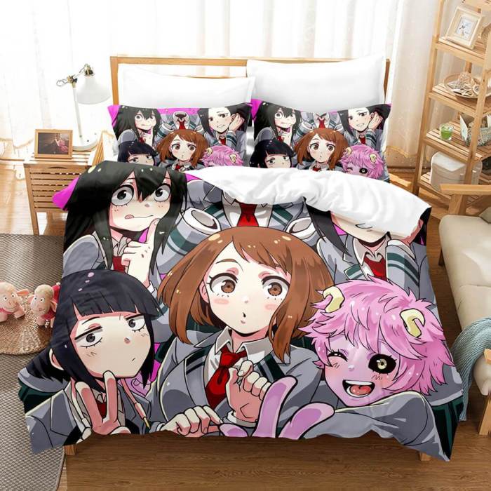 Anime My Hero Academia Cosplay Bedding Set Duvet Cover Comforter Bed Sheets