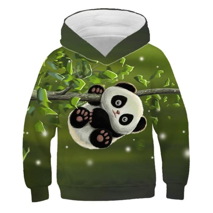 Baby Girls Clothes Cute Panda 3D Print Hoodies Kids Sweatshirts Hoodie Sweater For Children Outwfits Baby Boys Long Tops