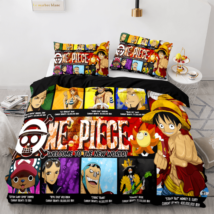 One Piece Cosplay Bedding Sets Full Duvet Covers Comforter Bed Sheets