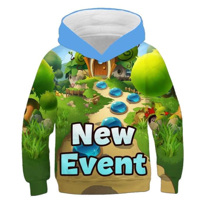Children'S Hoodie Sweatshirt Boys And Girls  Game Bloons 6 3D Print Hoodies Autumn Kids Oversized Cool Top
