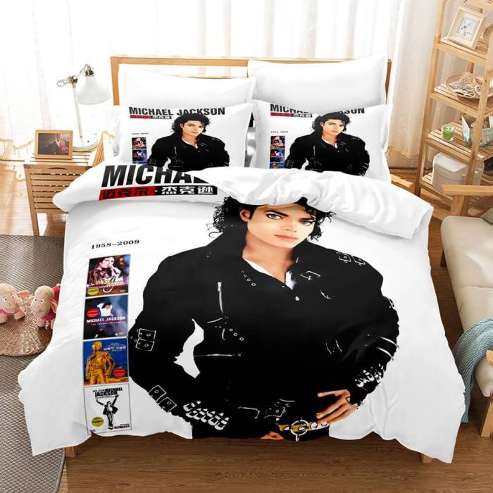 Michael Jackson Cosplay Bedding Sets Duvet Covers Comforter Bed Sheets