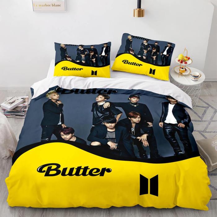 Bts Butter Cosplay Bedding Sets Duvet Covers Comforter Bed Sheets