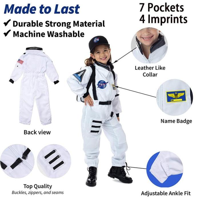 Halloween Costume For Kids Astronaut Pilot Costume Boys Girls Kids Children Astronaut Role Play Costume