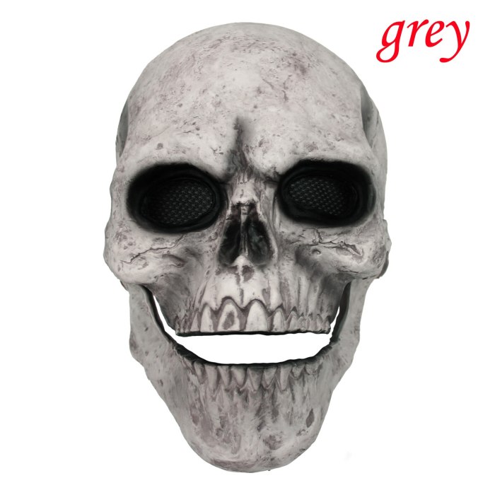 Halloween Masquerade Horror Mask Cosplay Full Head Skull Mask Helmet With Movable Jaw Adult Cosplay Props