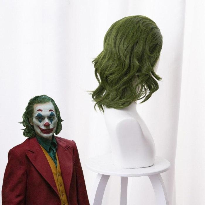 Clown Origin Series With The Same Wig Horror Clown Green Long Hair Halloween Cosplay Costume Stage Costume