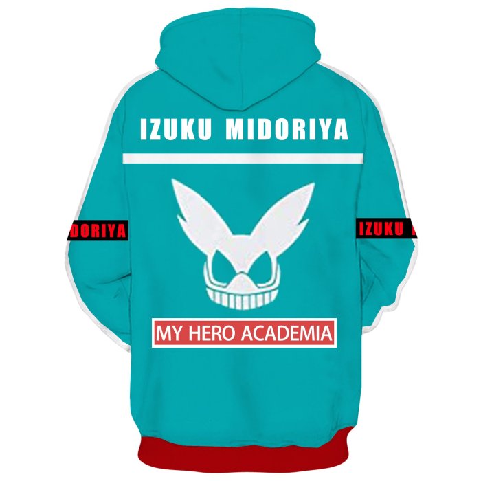 Arrival My Hero Academy Anime Izuku Midoriya Cosplay Unisex 3D Printed Hoodie Sweatshirt Pullover